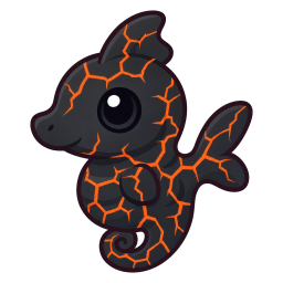 Lava Seahorse