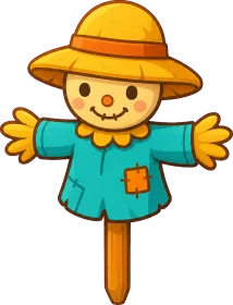 Scarecrow on duty