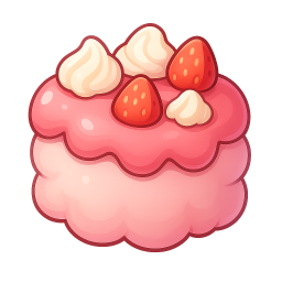Strawberry Cloud Cake