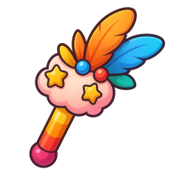 Fuzzy Feather Wand