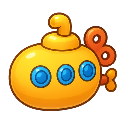 Bubblewake Wind-Up Submarine