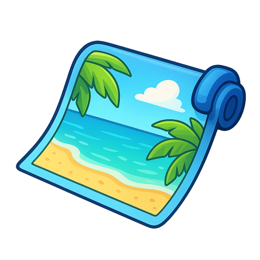 Tropical Lagoon Backdrop