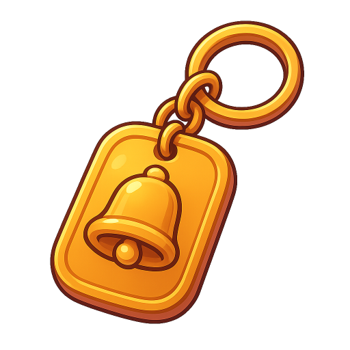 Bellamy's Room Key Tag