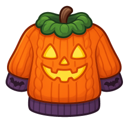 Jack-o’-Lantern Glow Sweater