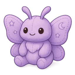 Moonbeam Moth Plush