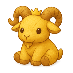 Gilded Goat Plushie