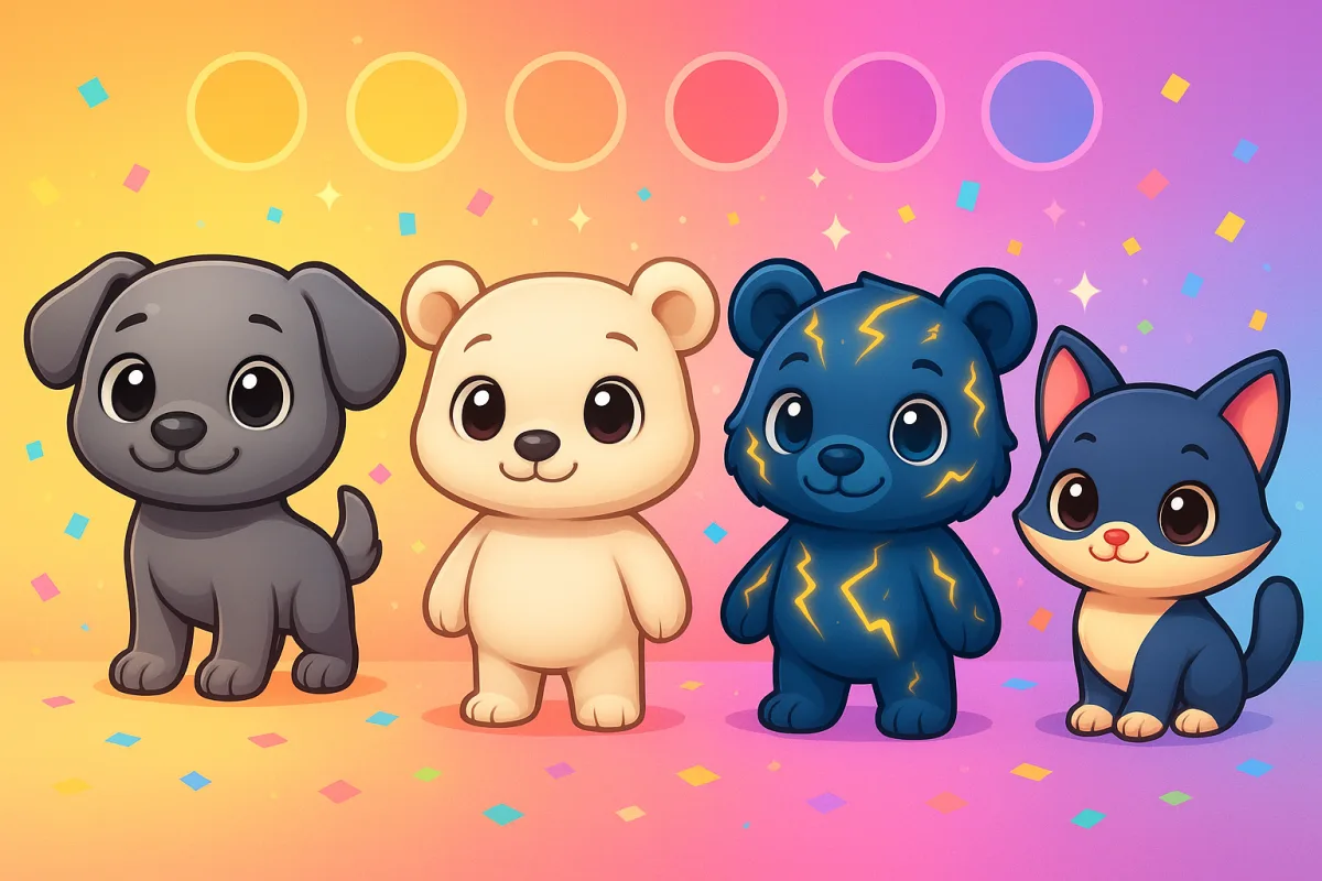 Four Fresh Coats: Gray, White, Storm & Two-Tone Pets Arrive in MiroPets!