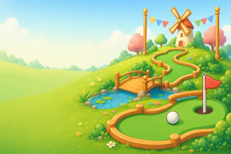Putt Pals Mini Golf: Nine Holes, Daily Pins