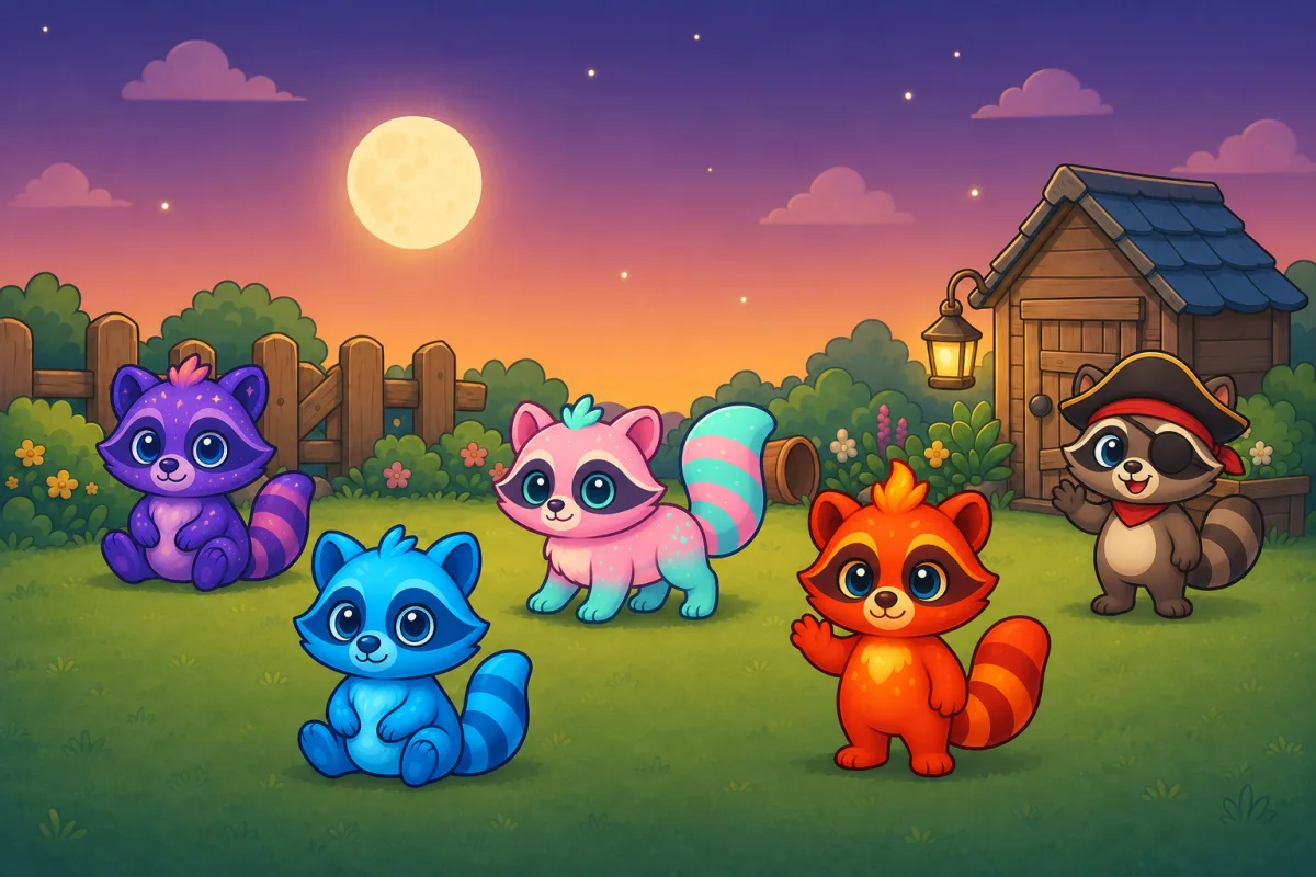 The Raccoons Sneak In: MiroPets Welcomes Its Thirty-Third Species