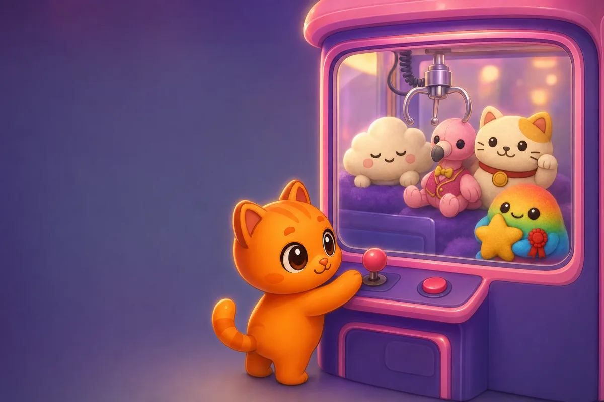 Clawdia's Claw Machine Opens: One Machine, Every Player, First Claw First Served